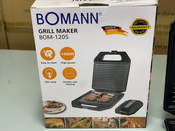 Original German Bomann Grill Maker BOM 1205 with 1 Year Warranty